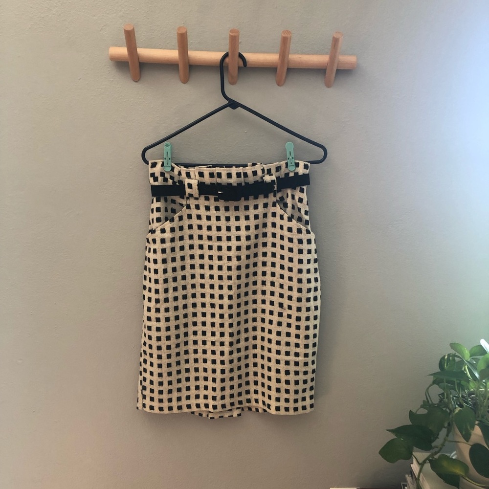 Anthropologie stitch pencil skirt